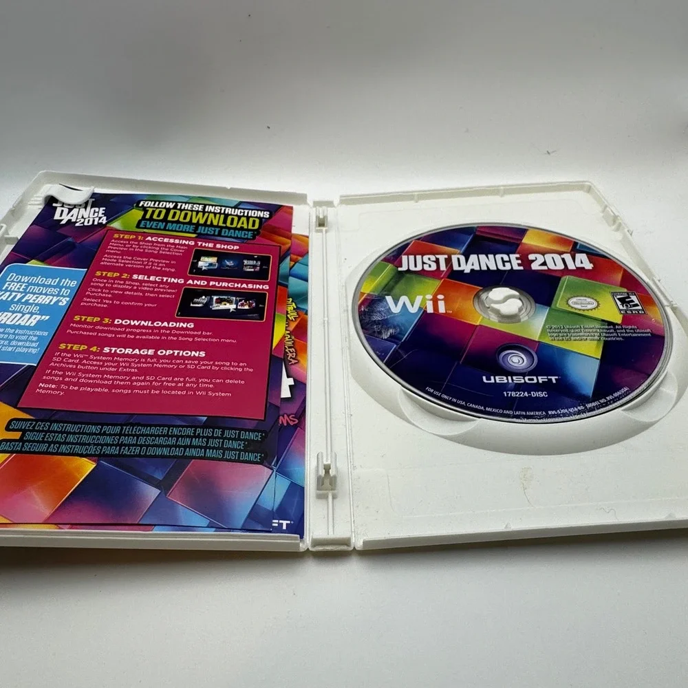 Just Dance 2014 Nintendo Wii Game Ubisoft 2013 Rhythm Music 178224-DISC